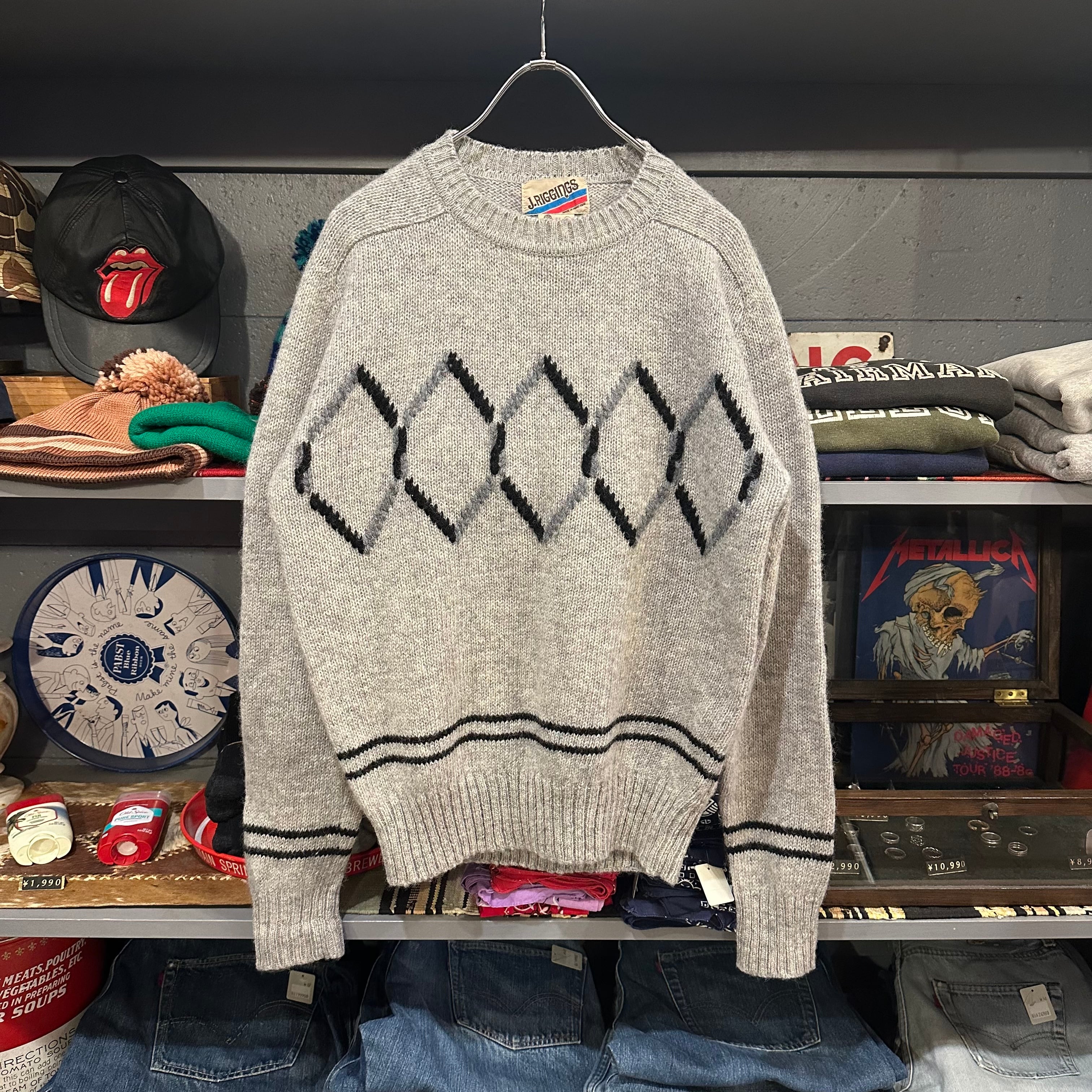 80s J.RIGGNGS Wool Knit Sweater