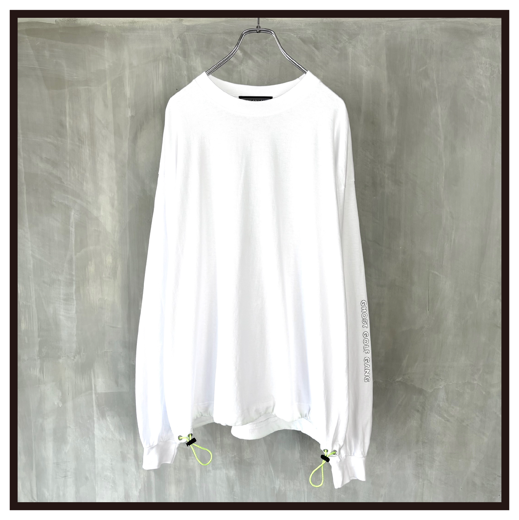 GHOSTGOLFGANG SOFTNESS DRAWCORD TEE 白 L SOFTNESS DRAWCORD LS TEE 