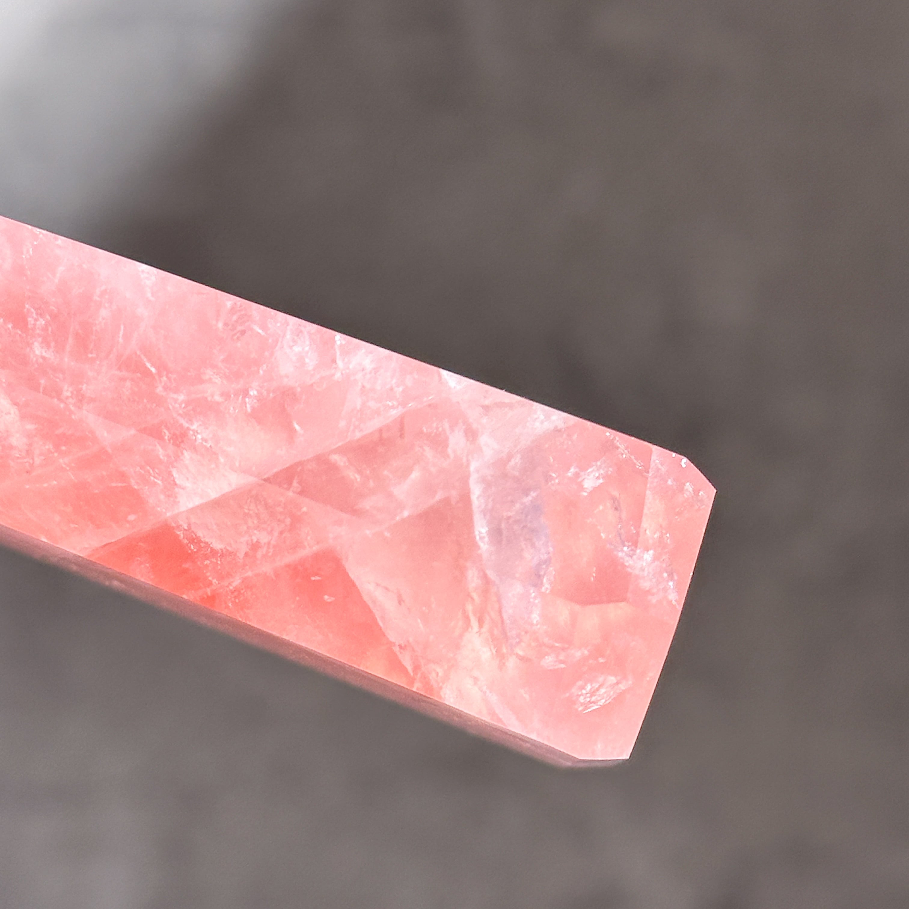 Big【高品質】バイーア産ローズクォーツ タワー12◇ Rose Quartz