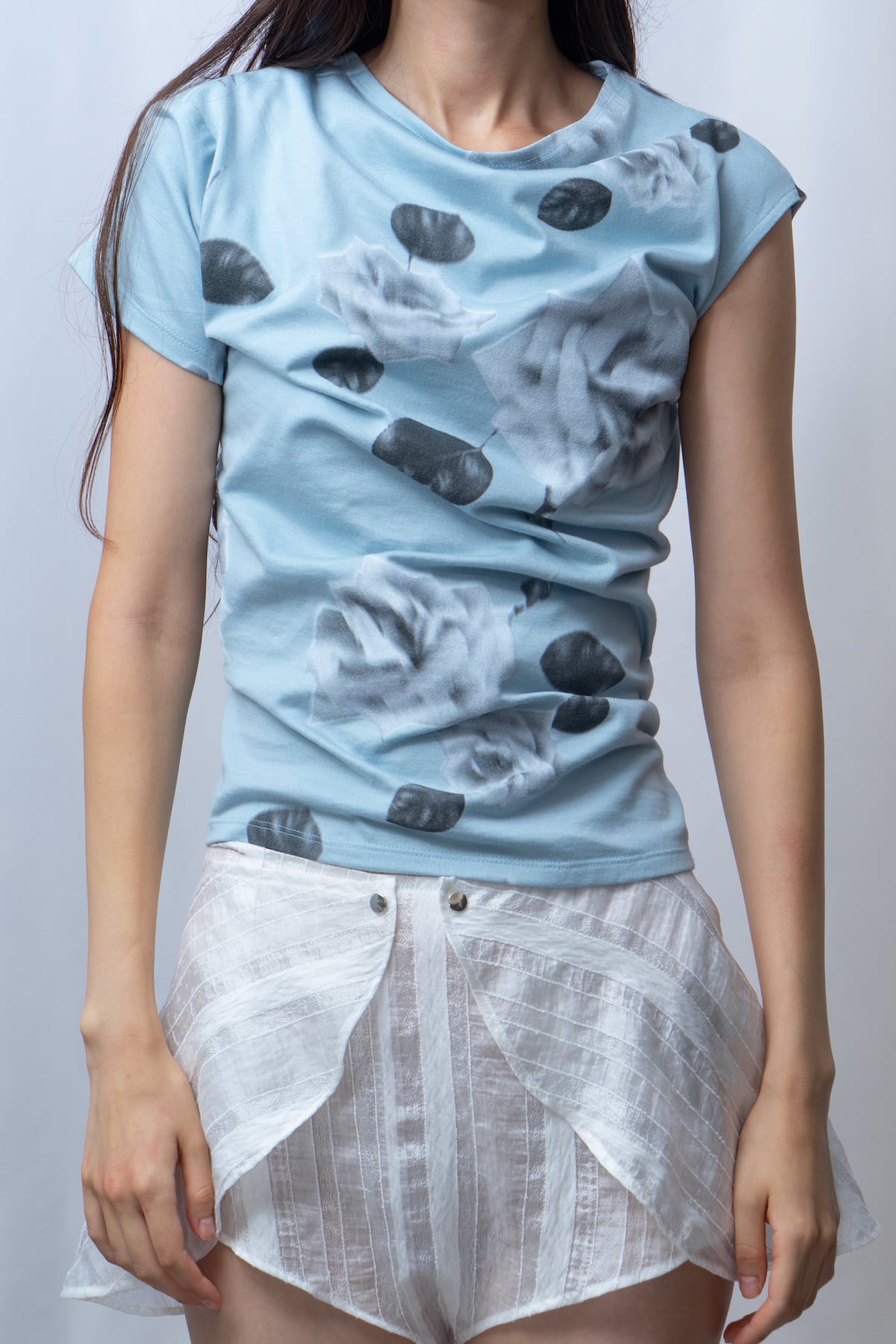twisted T-shirt - MINT
