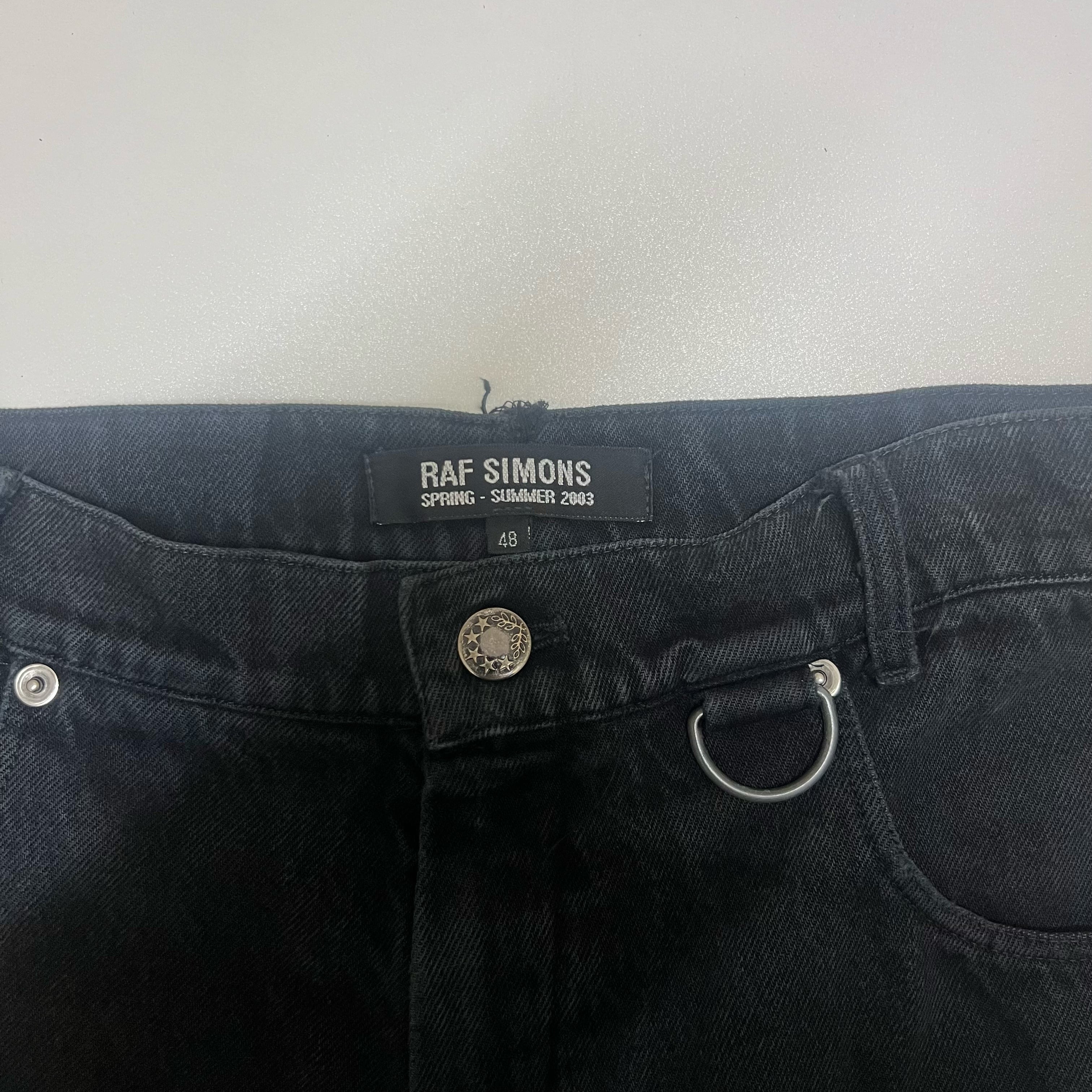 RAF SIMONS ラフシモンズ 03SS 消費者期 カーゴデニムパンツ【代官山09 