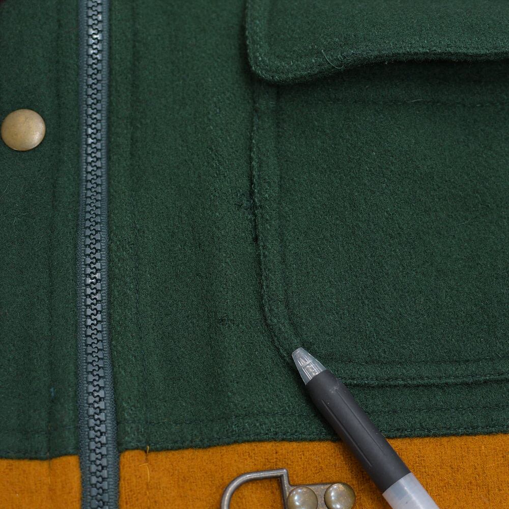 90s～ BRAETAN リバーシブル マルチカラー ウール フード付き