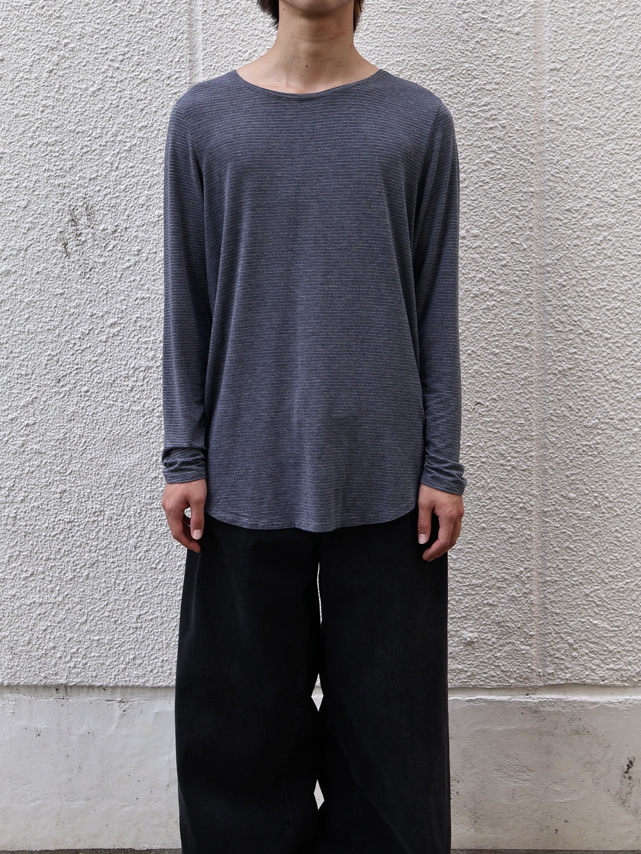 glitter border long sleeve top