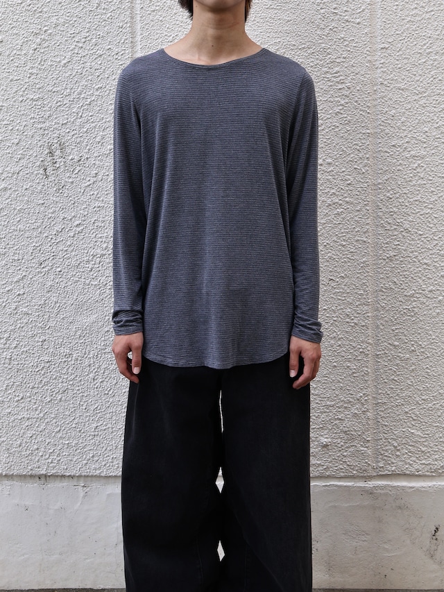 glitter border long sleeve top