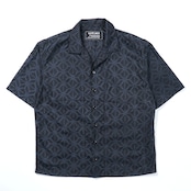大島紬開襟シャツ KIMONO "Ohshima tsumugi" SHIRT