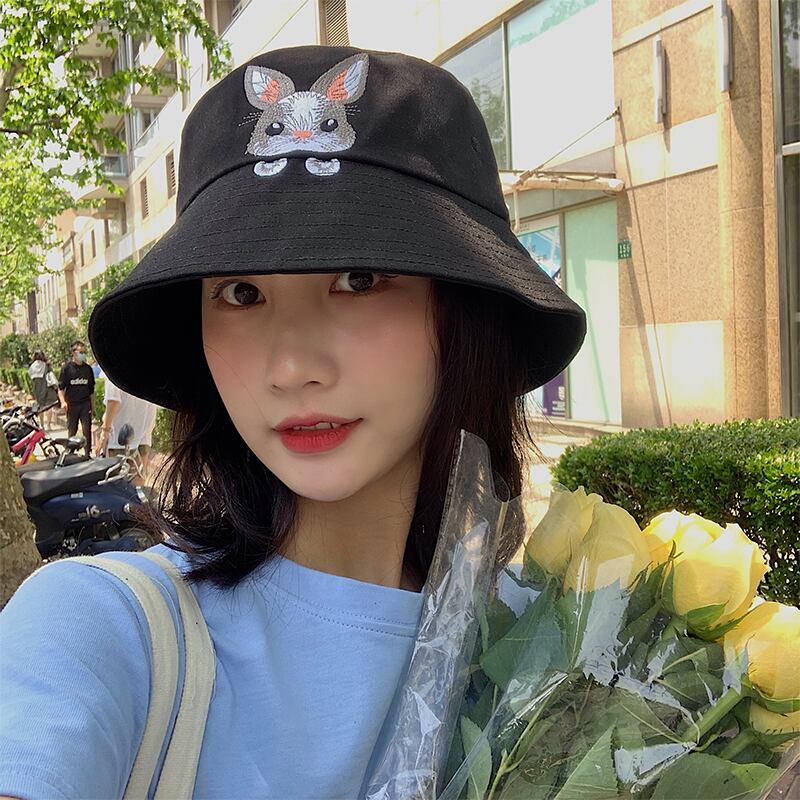 刺繍レッド 帽子 大人ガーリー スウィート キュート カジュアル ブラック・アイド・ピーズ42740032601