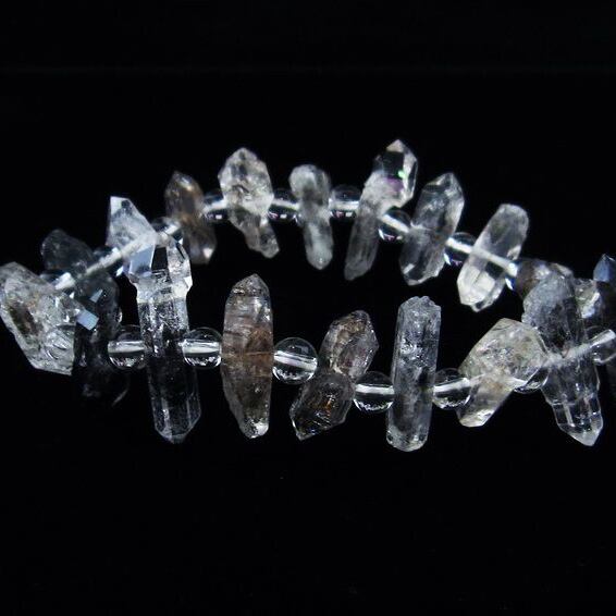 オイルインクォーツ ブレスレット 石油入り水晶 ブレス 一点物 おまかせ便 111-33542