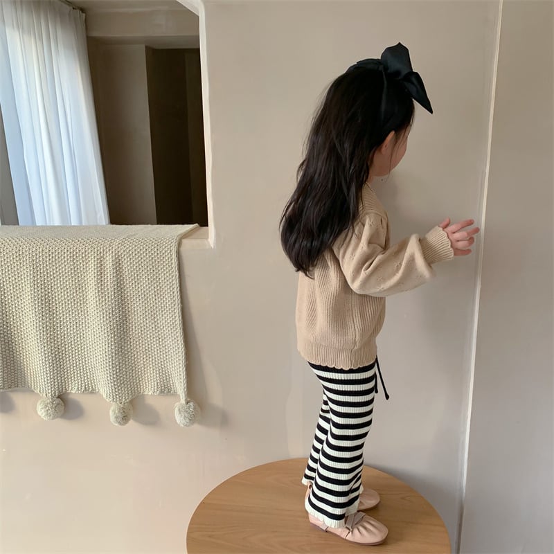 90,100cm　パフスリーブ薄手ニット