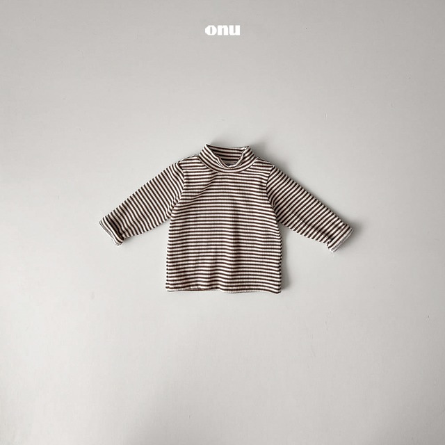 【予約】Stripe Half Turtleneck Tee