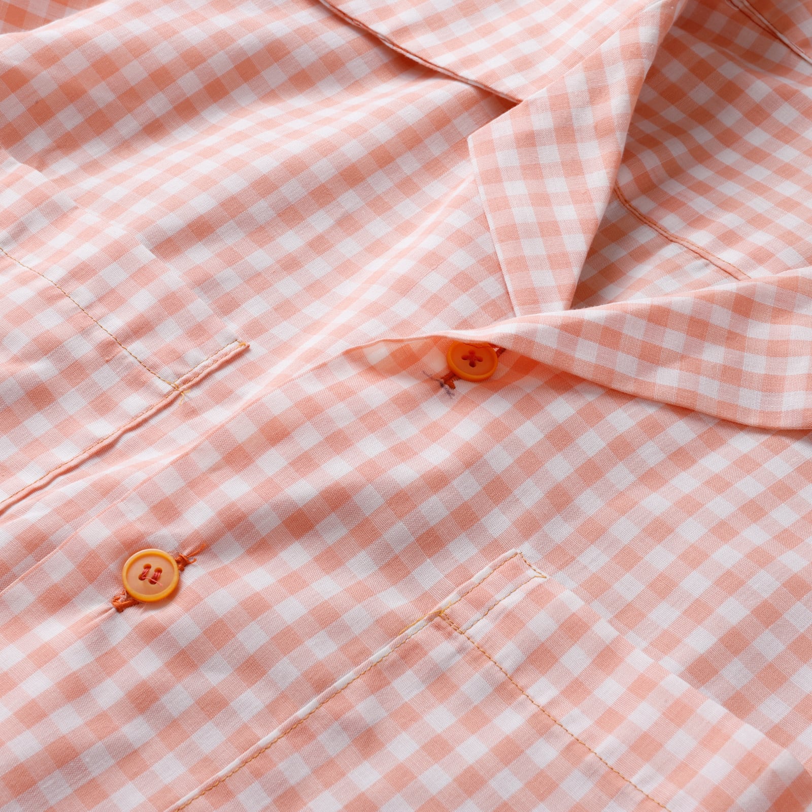 未使用】60s special Vintage cotton shirt open collar shirt made in