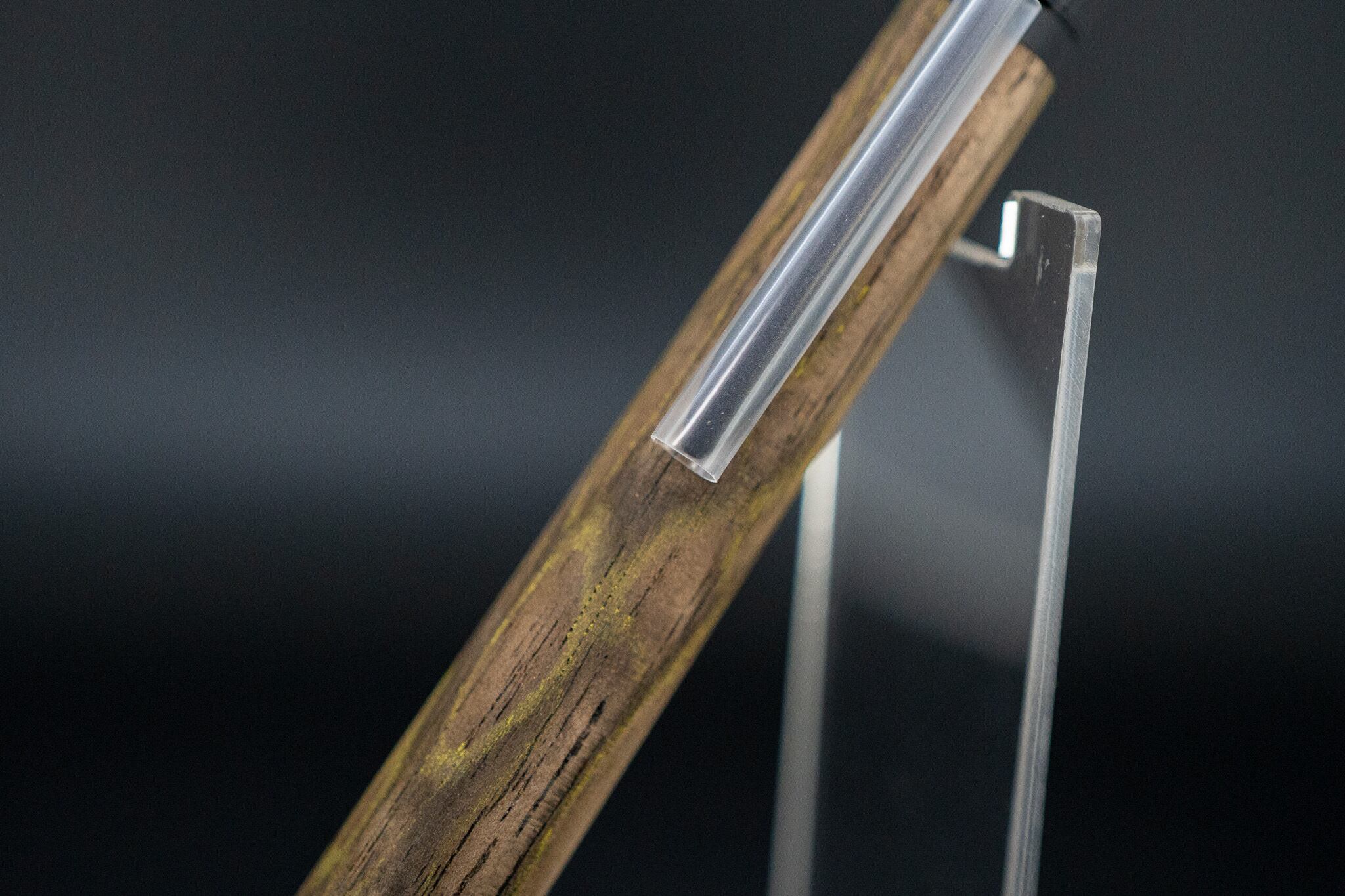 【魅惑の黒い紋様】黒柿 孔雀杢 極上 ② Black BP