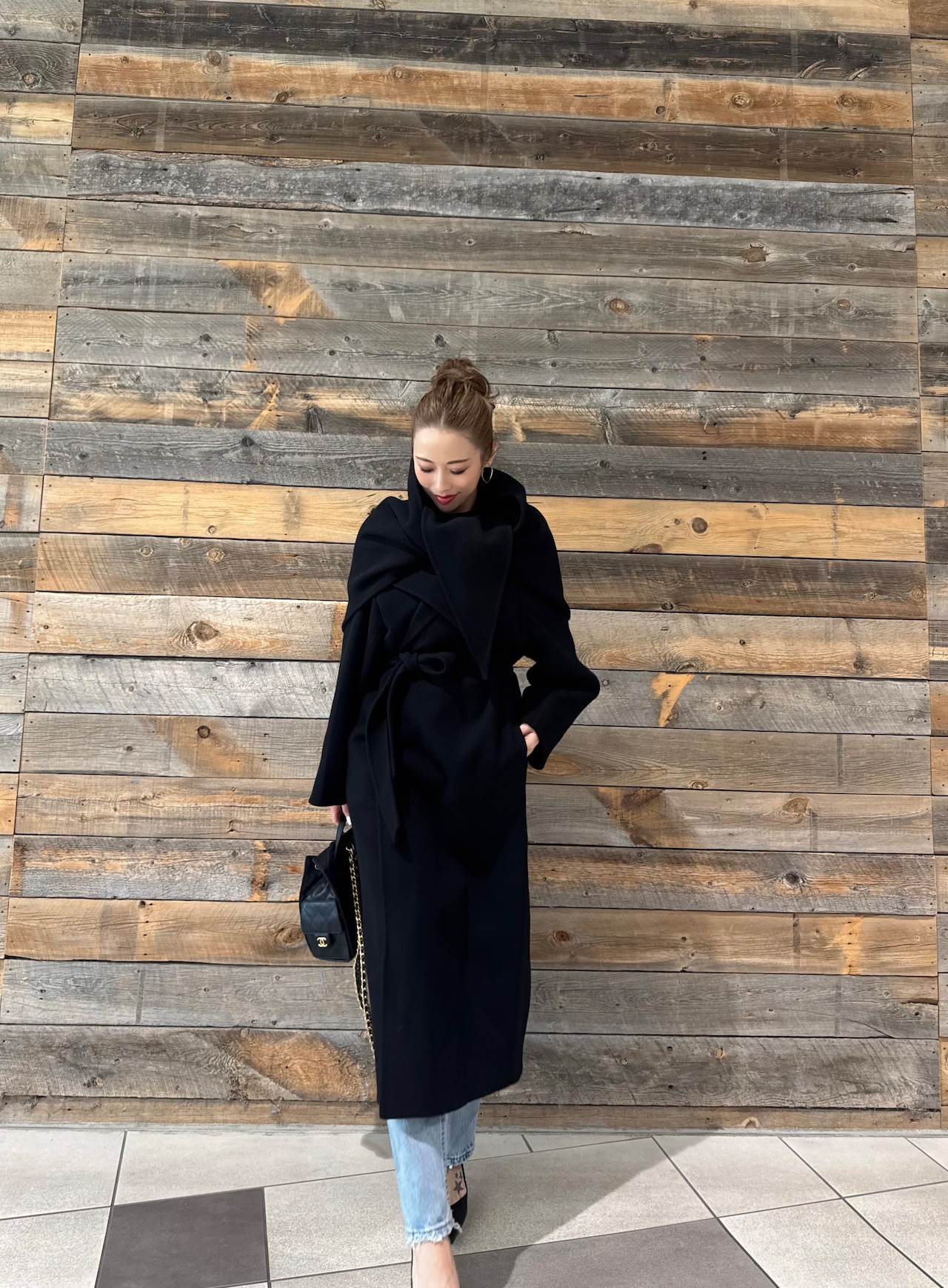 wool scarf coat 【New color】