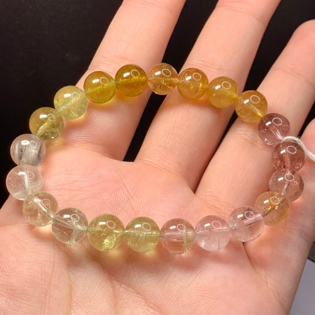 透明感☆カラフルキャンディトルマリンブレスレット