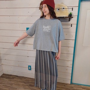 『People's』9012  おじさんフロッキープリントTシャツ　フリーサイズ