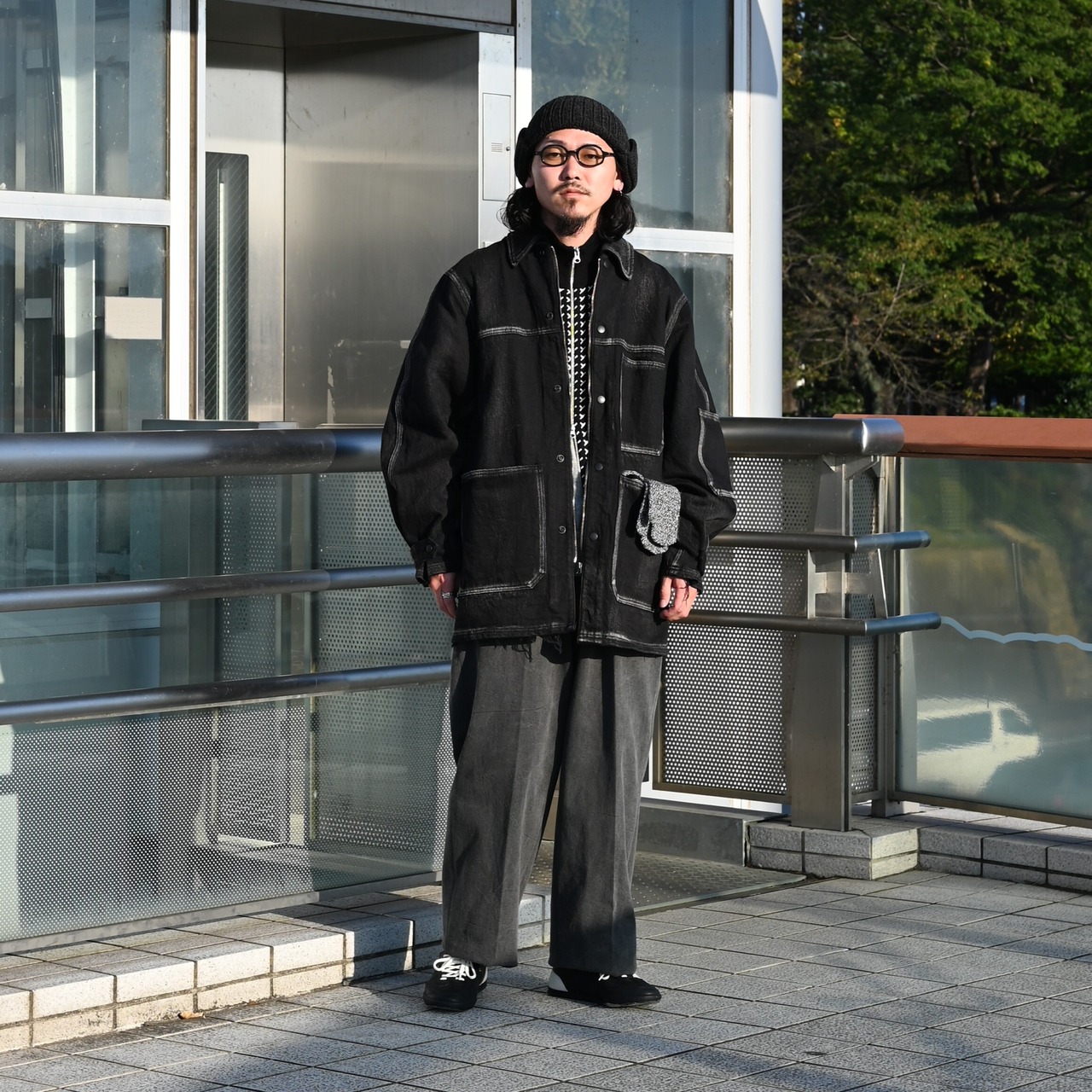 YASHIKI / GANKO別注 Shinsetsu Drivers Knit 自由にコーディネート