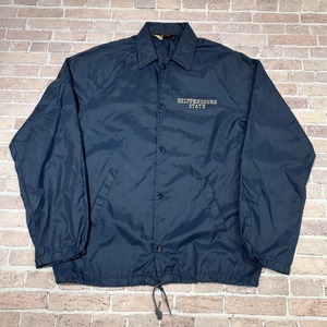 1970s NYLON COACH JACKET NAVY