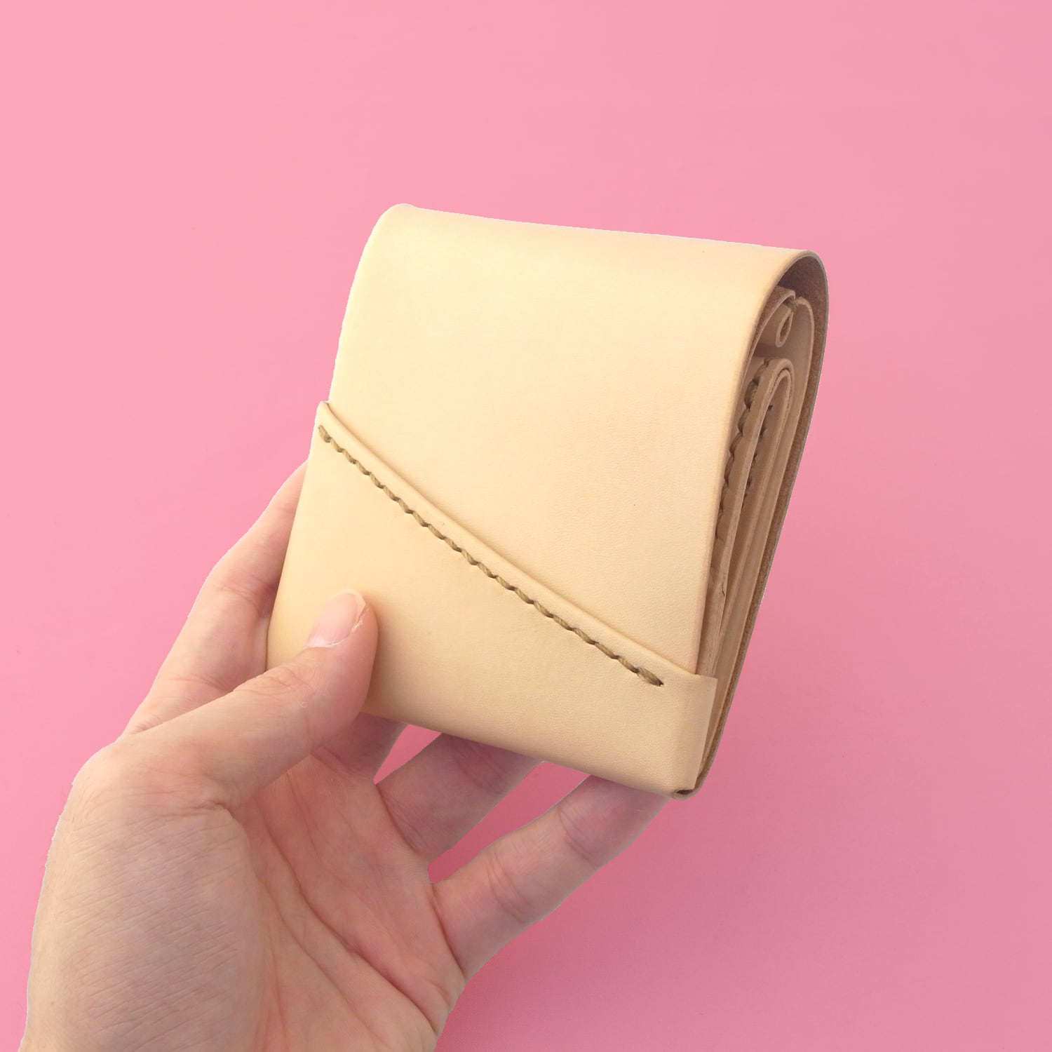 一点物】薄くて小さい長財布 | ハンドメイド 手染め 手縫い 楽天