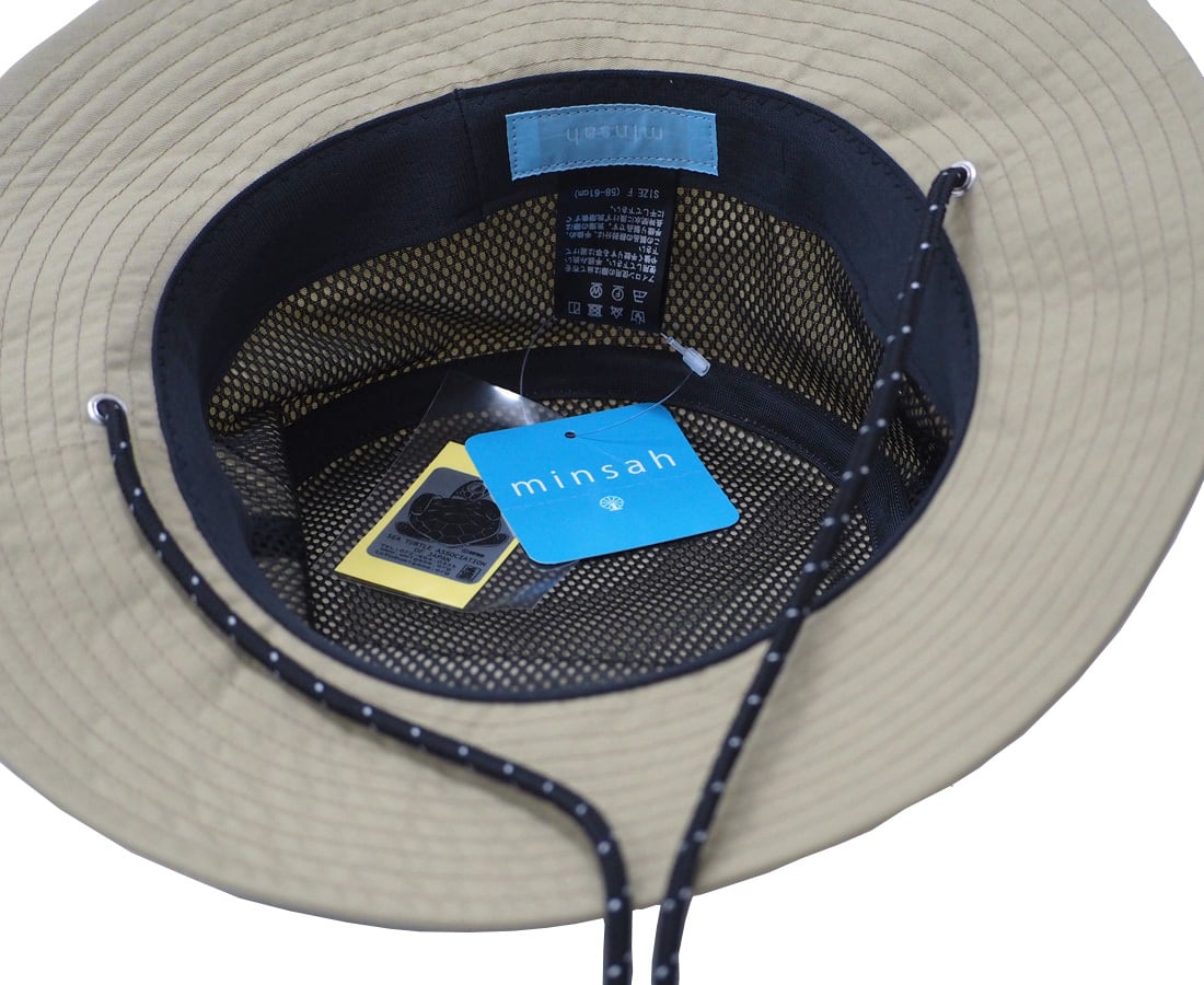 ナイロンタッサー サファリハット［minsah Blue Label］ | あざみ屋