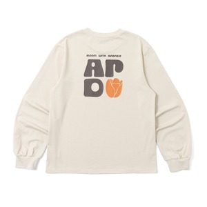 ALPSDR BS TULIP LOGO LS TEE / BEIGE