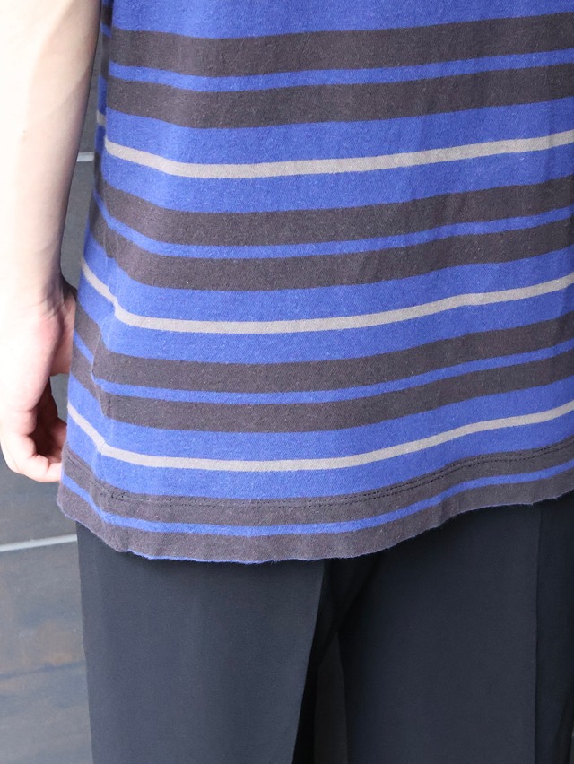 【diesel】V neck border top