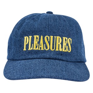 【PLEASURES/プレジャーズ】CORE LOGO DENIM SNAPBACK スナップバックキャップ / WASHED