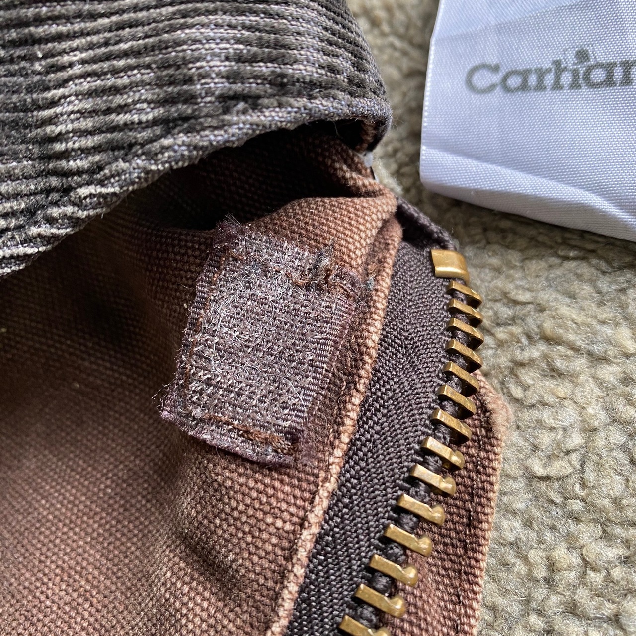 Carhartt カーハート ダック地 ワークジャケット カバーオール ボア 