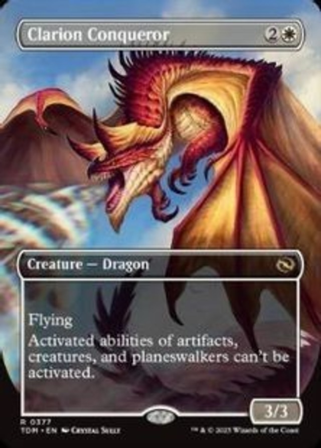 MTG《鳴り渡る龍哮の征服者/Clarion Conqueror(TDM)》英語 ボーダーレス