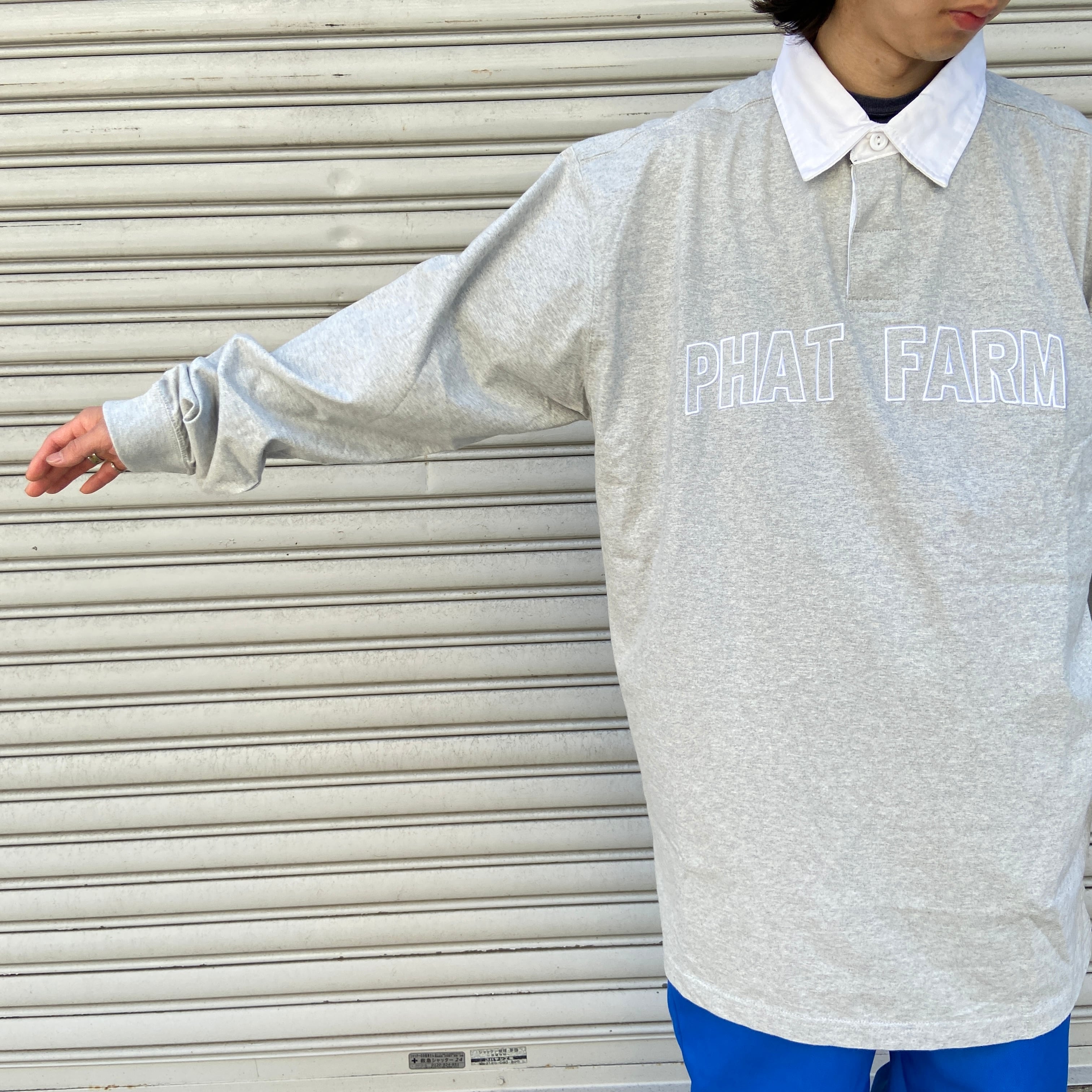 送料無料』新品未使用品 Phat Farm ファットファーム ロゴ刺繍ラガー