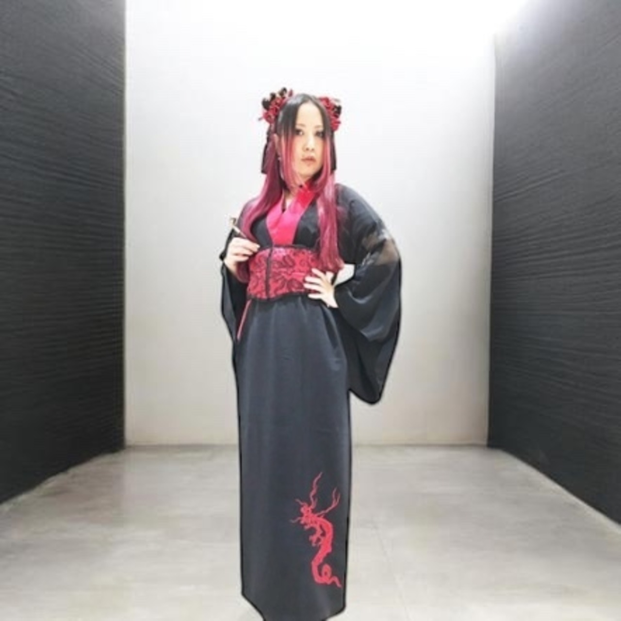 DRAGONコルセット（赤・紫・黒)