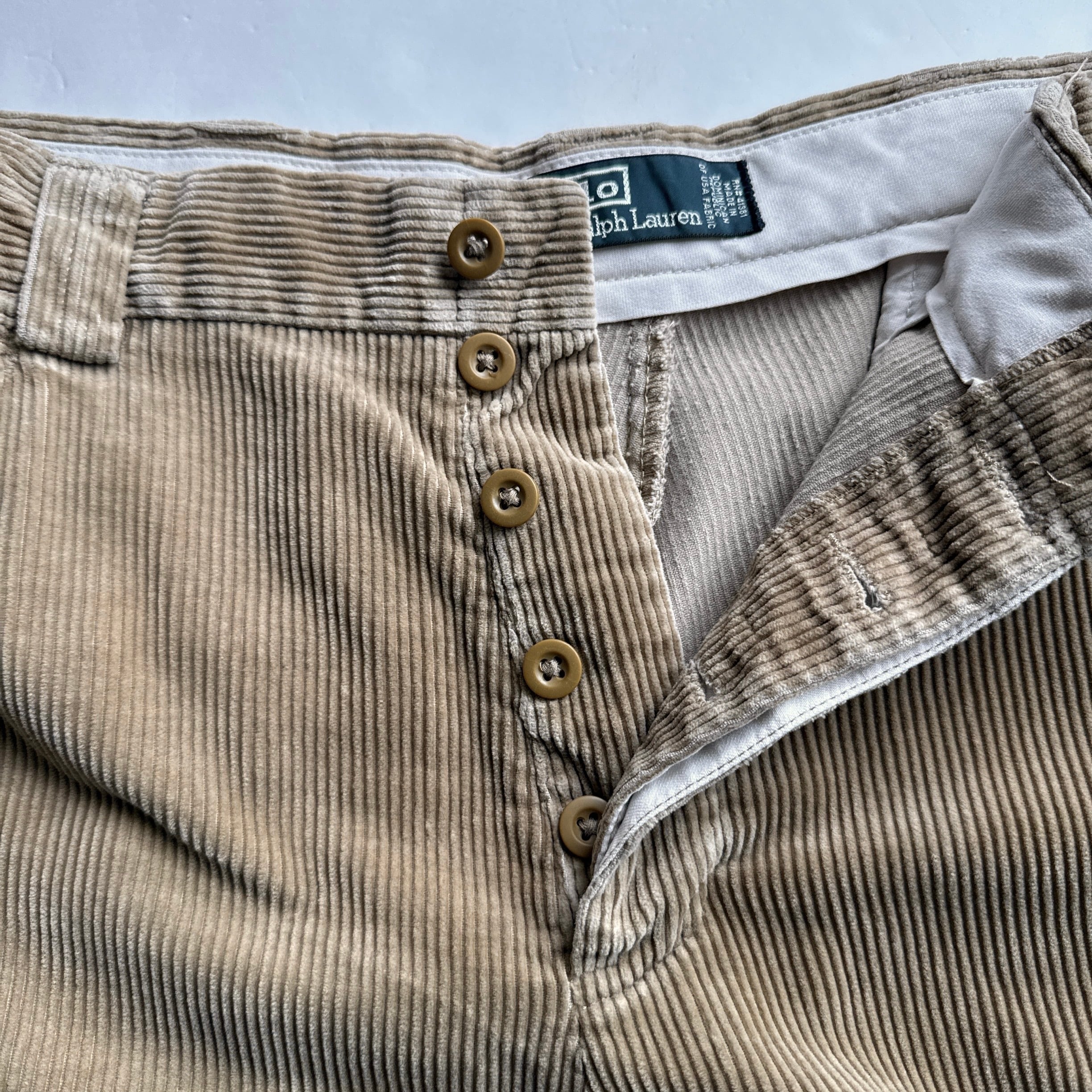 90's Polo by Ralph Lauren Corduroy Pants Beige 太畝コーデュロイ