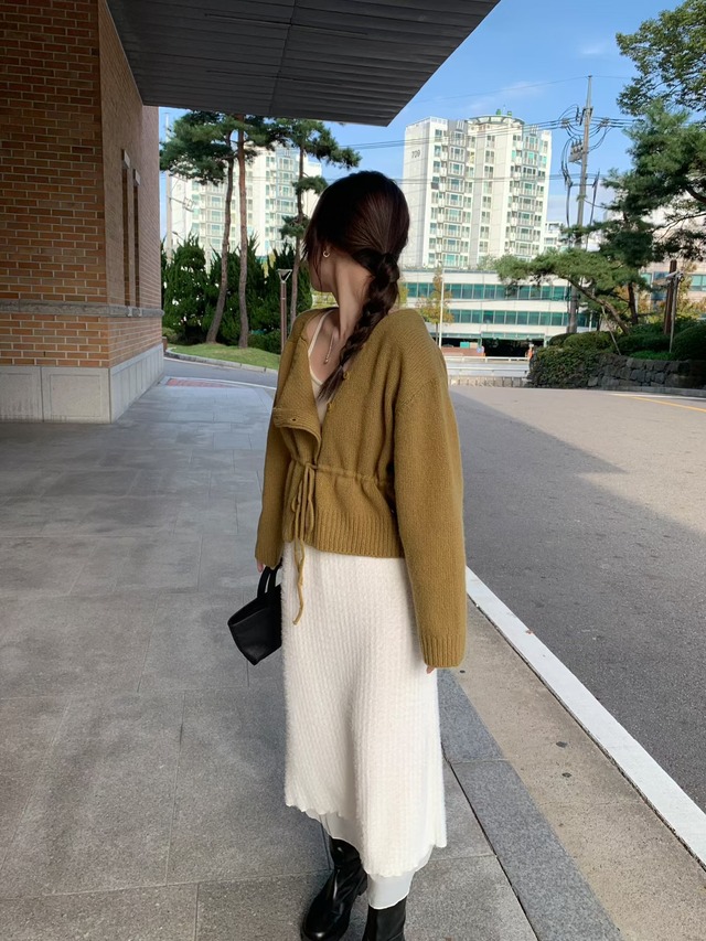 (予約) mellounge / Now string cardigan 3color