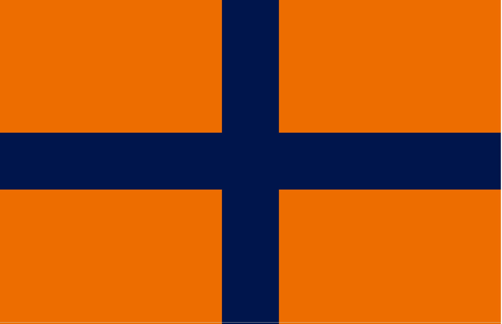 navy＆orange 十字型フラッグ | 旗と横断幕の染太郎