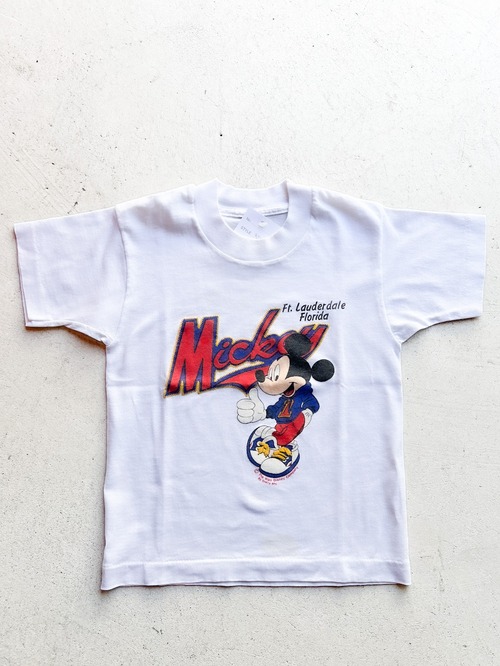 【115cm】VINTAGE 90's ミッキー Tシャツ【10130】※