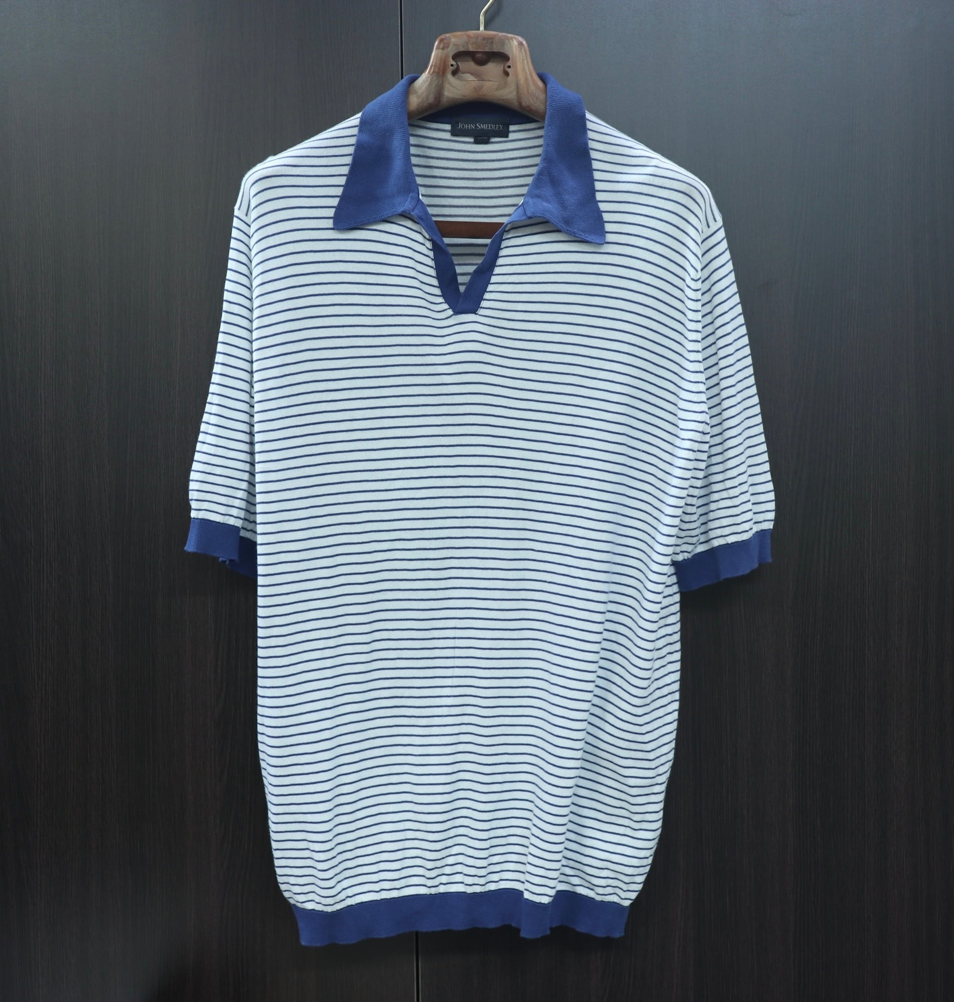 【未使用】JOHN SMEDLEY SKIPPER KNIT POLO L 未使用】JOHN SMEDLEY SKIPPER KNIT POLO L Skipper Knit Polo Shirt