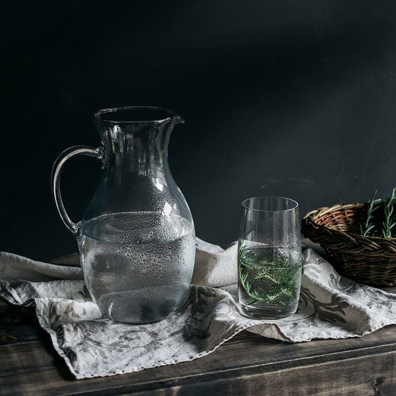 ボヘミアン グラス & ピッチャー レトロ ボヘミア ガラスコップ