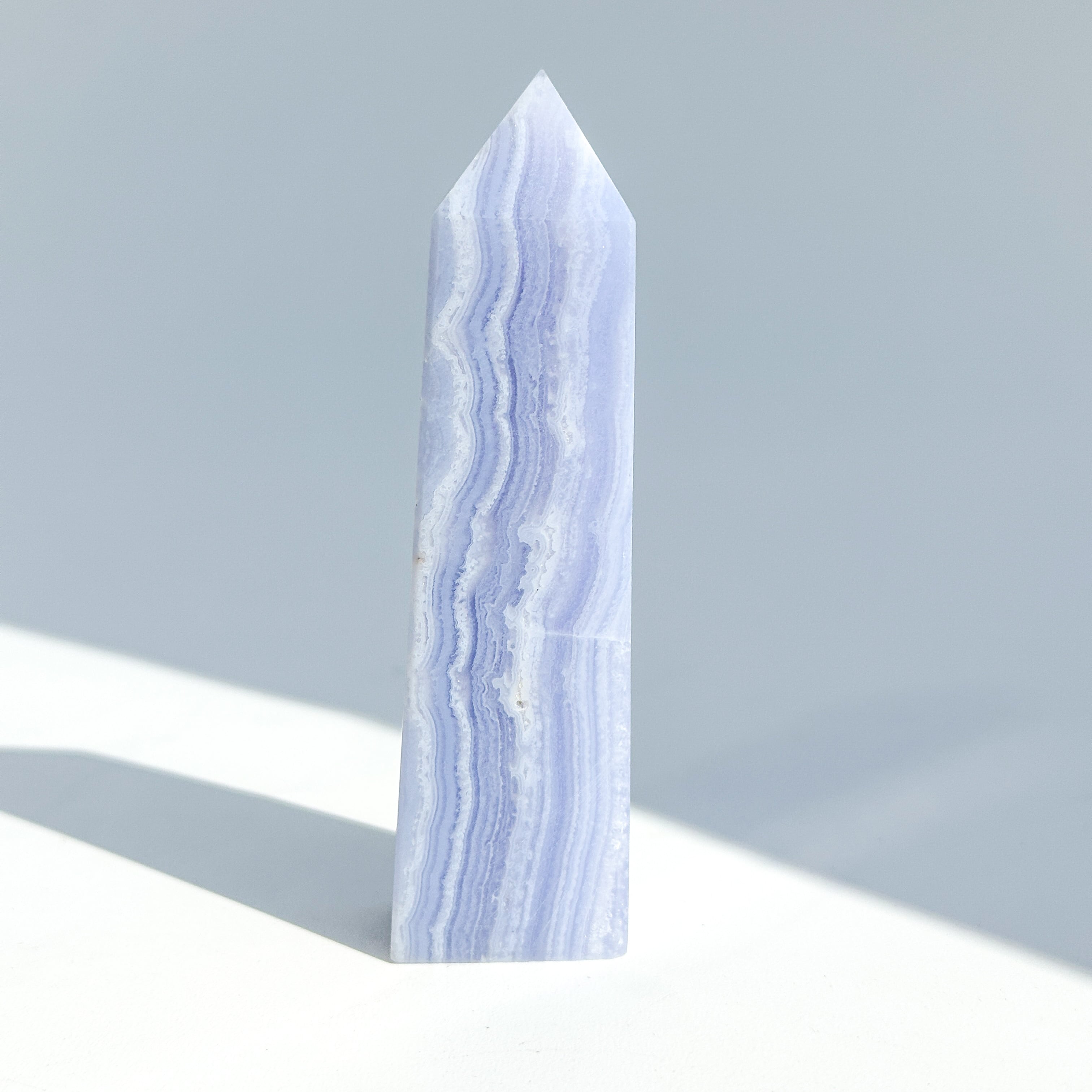 ブルーレースアゲート タワー 11◇ Blue Lace Agate ◇天然石・鉱物