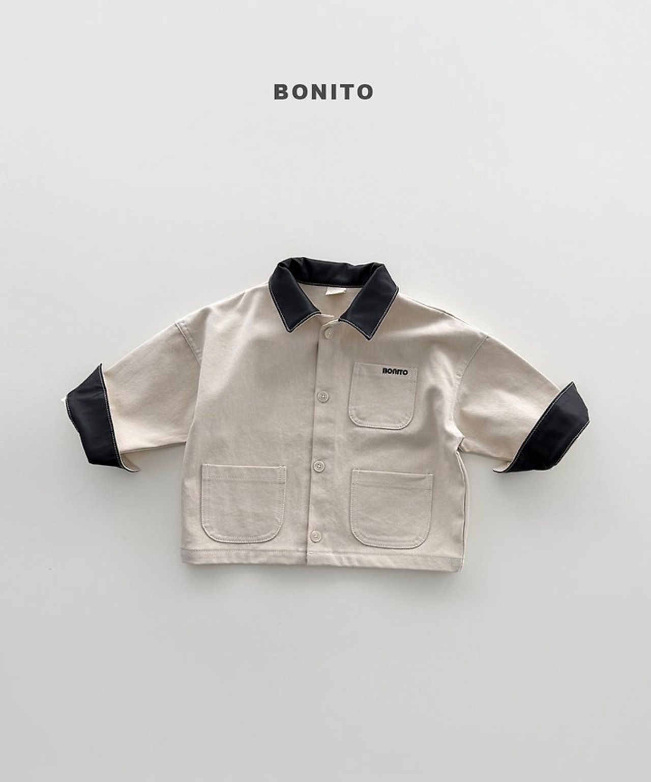韓国子供服 / BONITO / 26Autumn / レザー襟ジャケット / 秋服 *12M~JM *