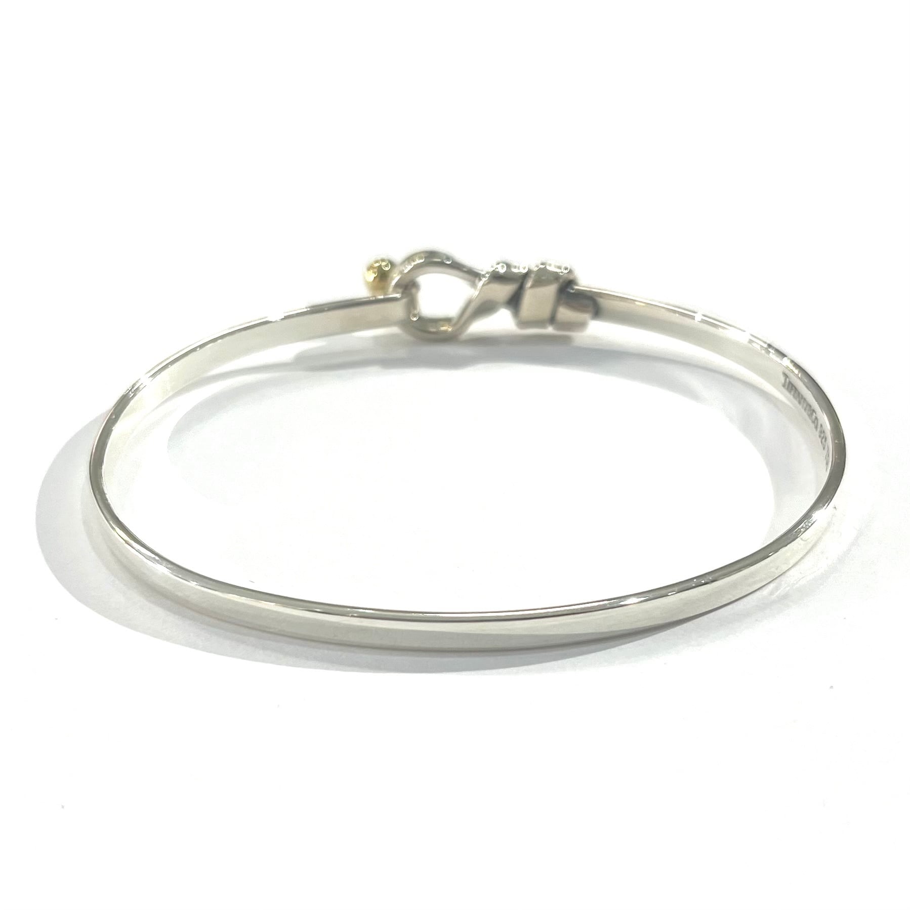 TIFFANY&CO.】2507 ティファニーsilver× 18k オープンフックフラット