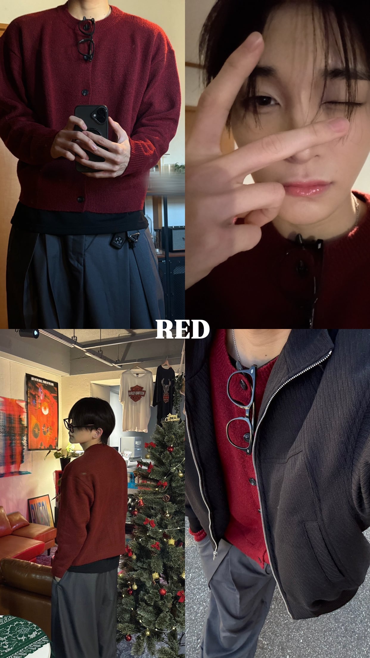 即納】RADIANT Cropped round cardigan | 韓国ファッション セレクト