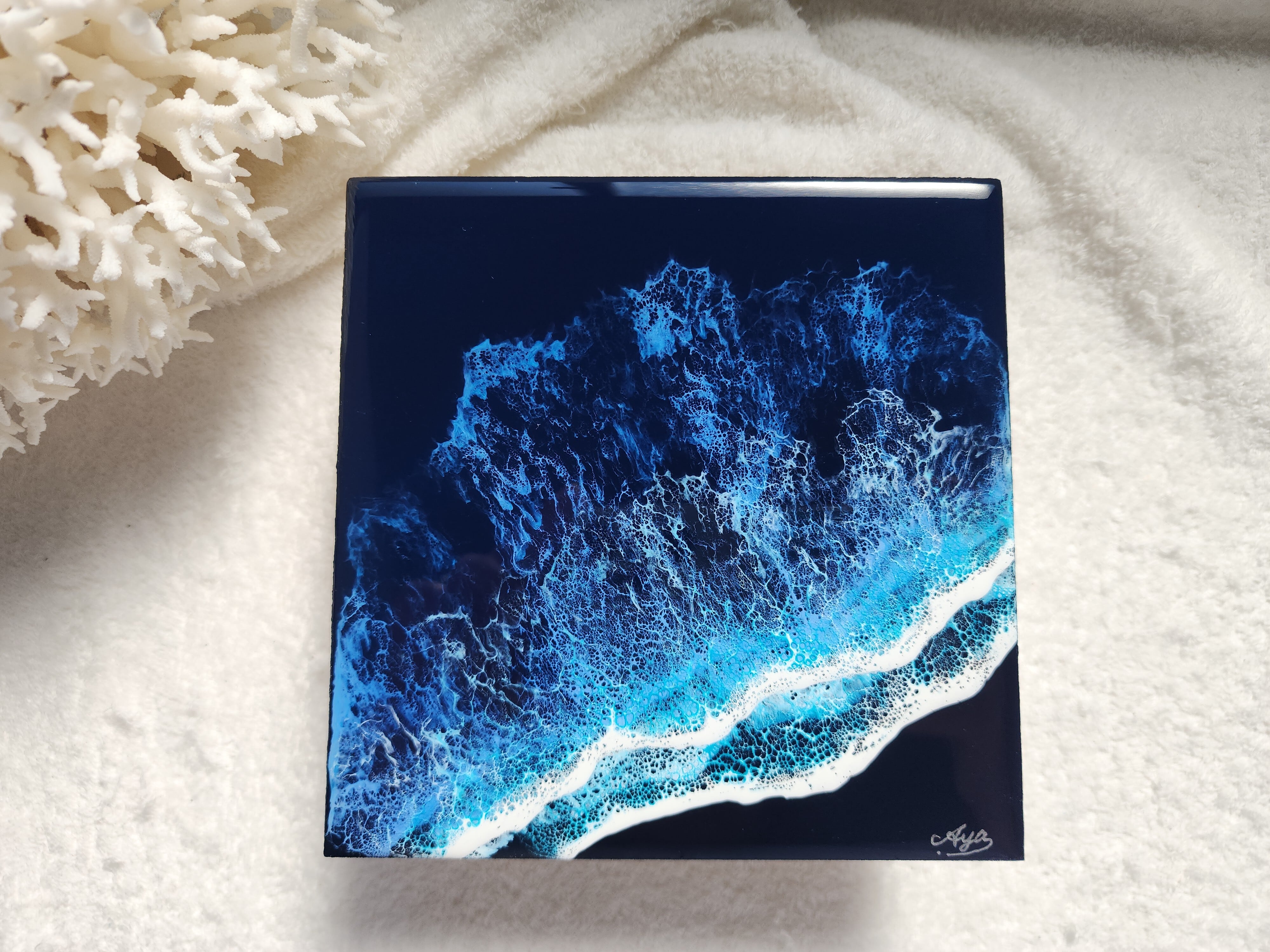 461.オーシャンレジンアート 夜光虫シリーズ