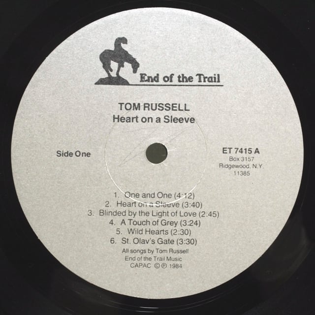 Tom Russell / Heart On A Sleeve [ET 7415] - 画像3