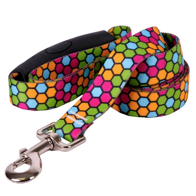 Honeycomb　首輪＋リードセット ＭLサイズ - Yellow Dog Design