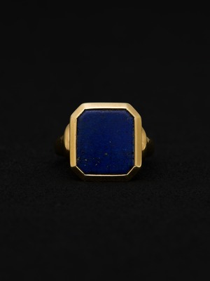 Octagon Lapis Lazuli Ring