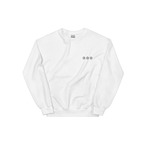【088】Mitsuboshi Logo Sweat White/Black