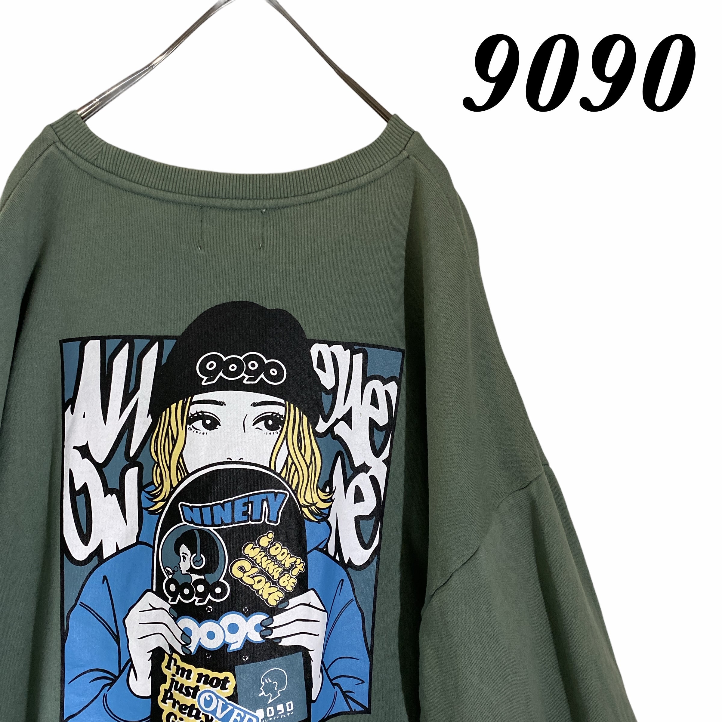 over print × 9090 OVER COMICS Sweat