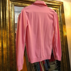 Vintage peach pink knit blouse