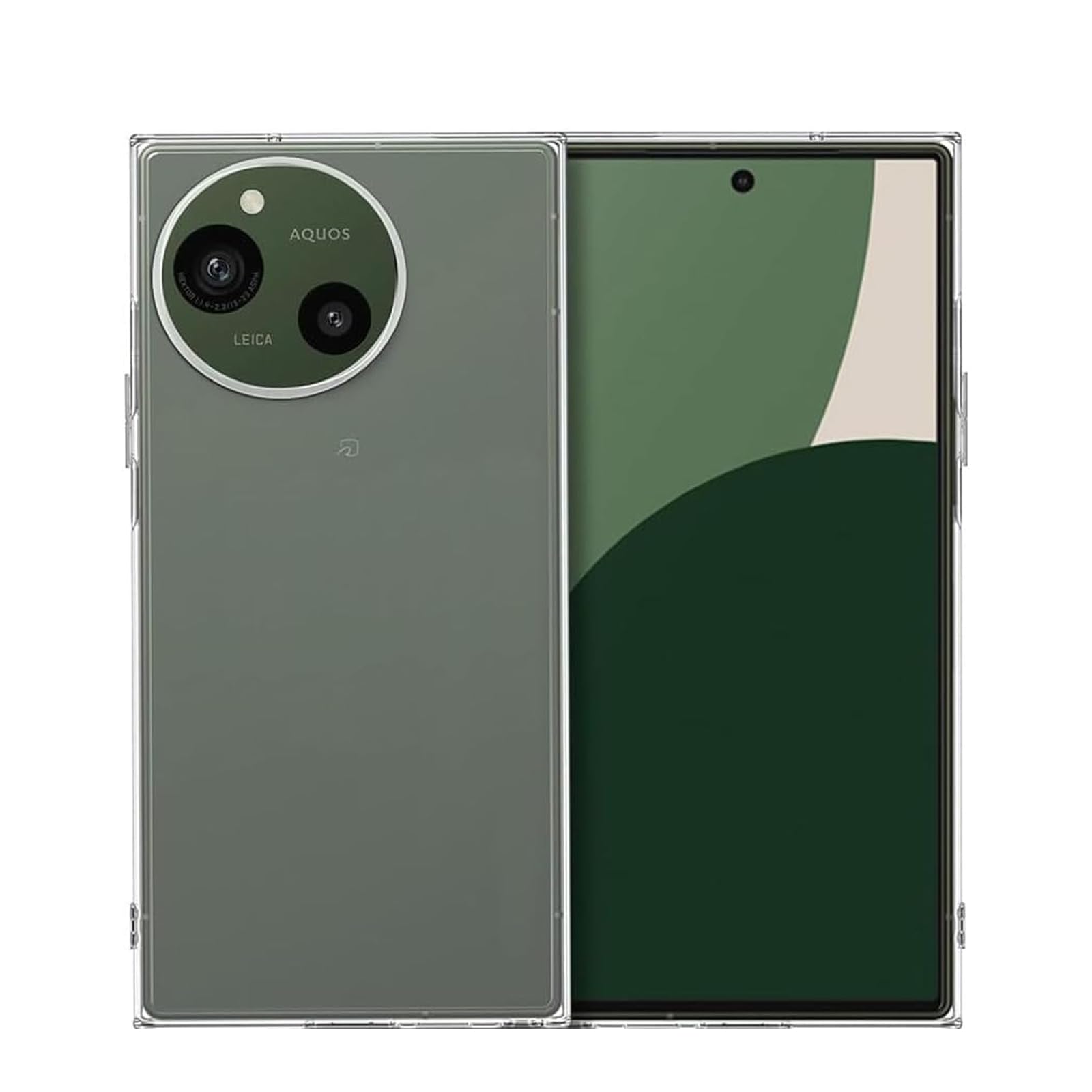 【UNEED】AQUOS R9 用の スマホケース SH-51E 用の カバー TPU 超薄型 全面保護 ケース ソフト ケース クリア シリコン 透明 クリア ケース 耐衝撃 TPU ケース 擦り傷防止吸収柔らかい手触り