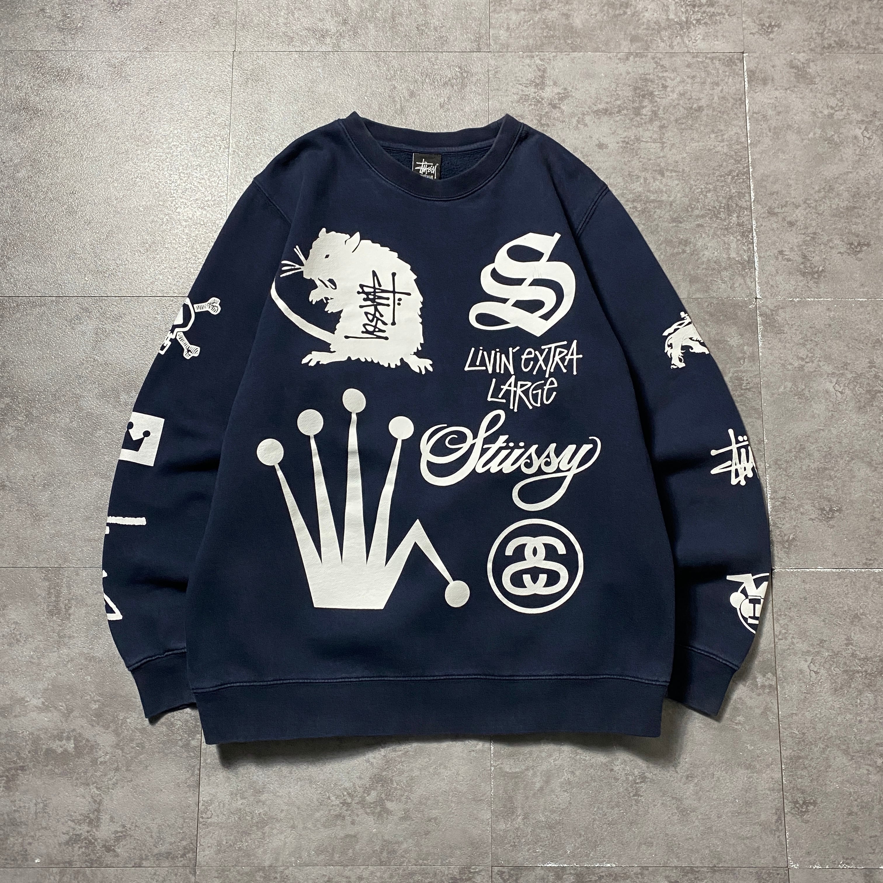 stussy ステューシー ランダムロゴプリント 8ボール バックプリント