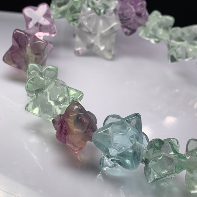 フローライトオールこんぺいとうブレスレット