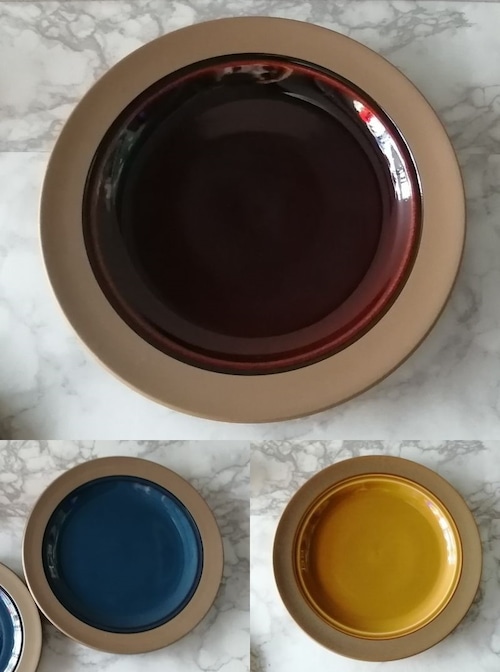 大皿　ワンプレート　ディナー皿　27cm丸皿　ブリティッシュカントリー3色　カフェ食器　カントリーサイド